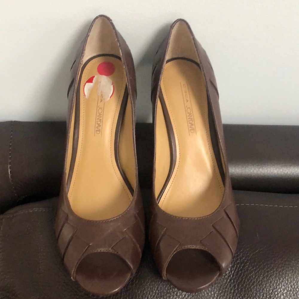 Circa Joan & David Brown Leather Heels